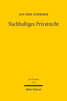 Nachhaltiges Privatrecht